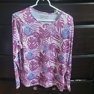 32 Degrees Purple and Blue Long Sleeve Shirt